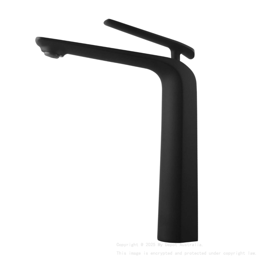 Esperia Matte Black Tall Basin Mixer