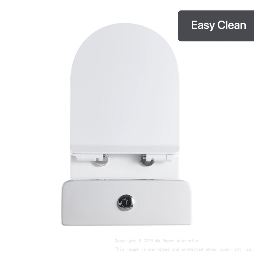 Matte White Two-piece toilet P-trap: 180mm S-tarp with plastic variable pipe