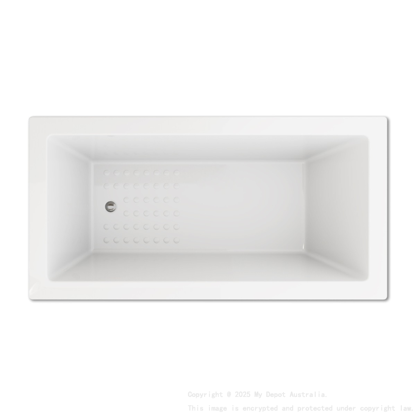 1675*400*750mm Gloss White Viva Anti Slippery Island Bath