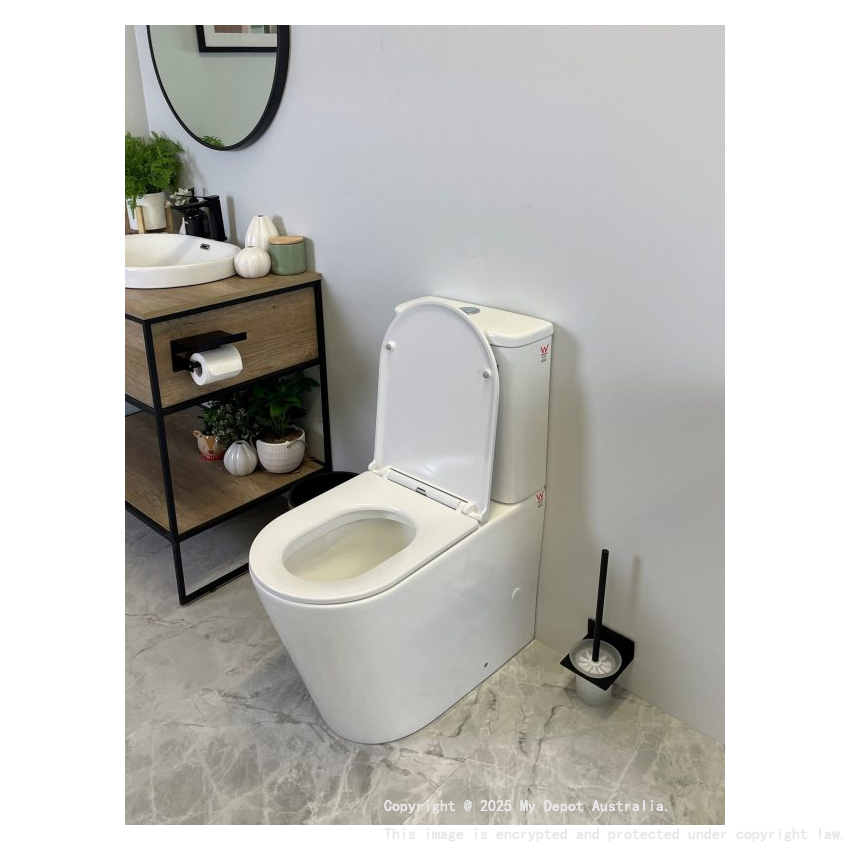 Vera Back To Wall Toilet Suite (Tornado) With Slim Uf Seat Cover 