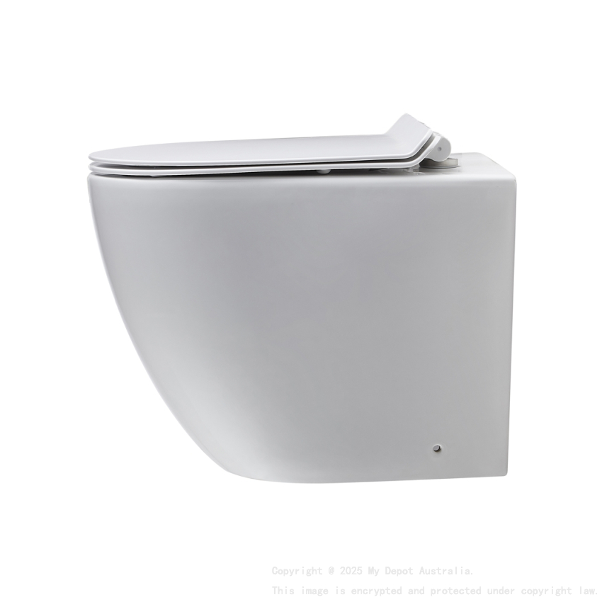 Floor Pan Rimless Flushing Toilet Gloss White Size: 540x365x400mm P-trap: 180mm Roughing -in