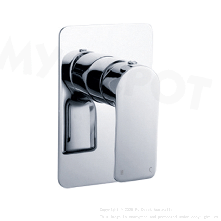 Chrome Shower/Bath Wall Mixer Tap