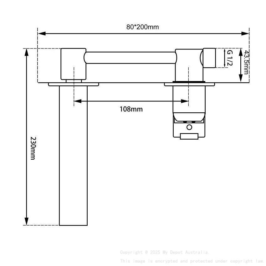 Cavallo Chrome Bathtub/Basin Wall Mixer With Spout