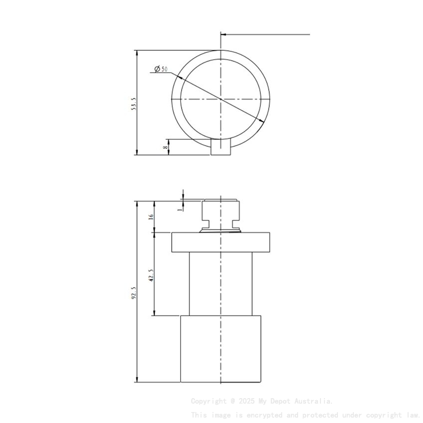 Pentro Chrome Round Shower Taps