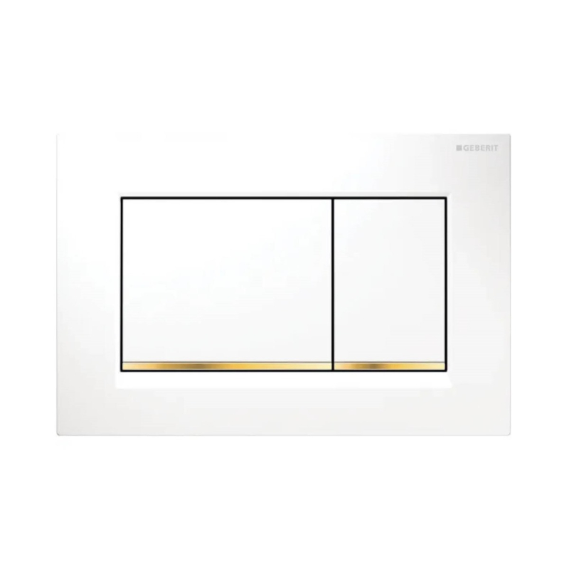 ABS White Plate With Gold Trim 115.883.Kk.1