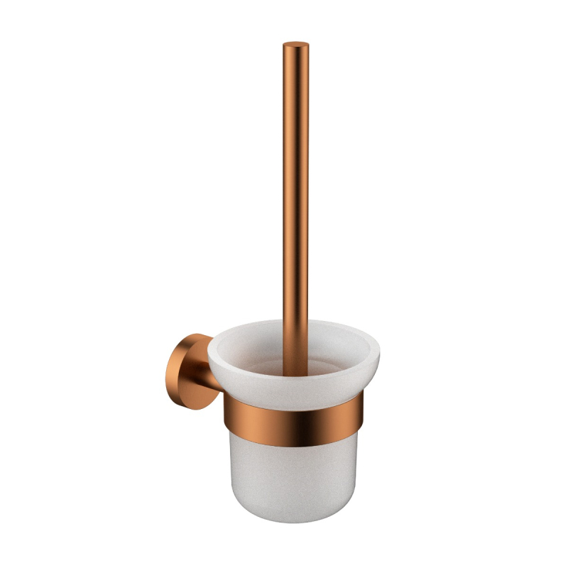 Otus Slimline Toilet Brush Holder Brushed Copper