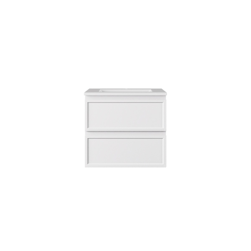 590*455*500mm Matte White New Hamilton Federation Slim Wall Hung Cabinet