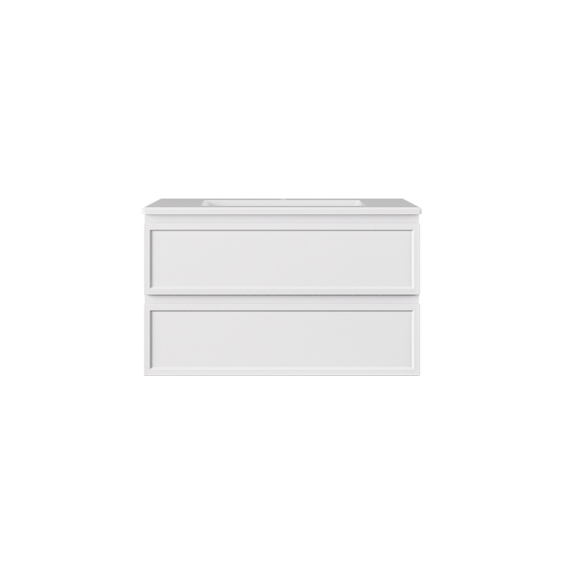 890*455*500mm Matte White New Hamilton Federation Slim Wall Hung Cabinet