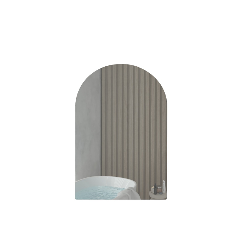 600x900mm Arched Matte White 2PAC MDF 1 Right Hand Side Hinged Door Shaving Cabinet