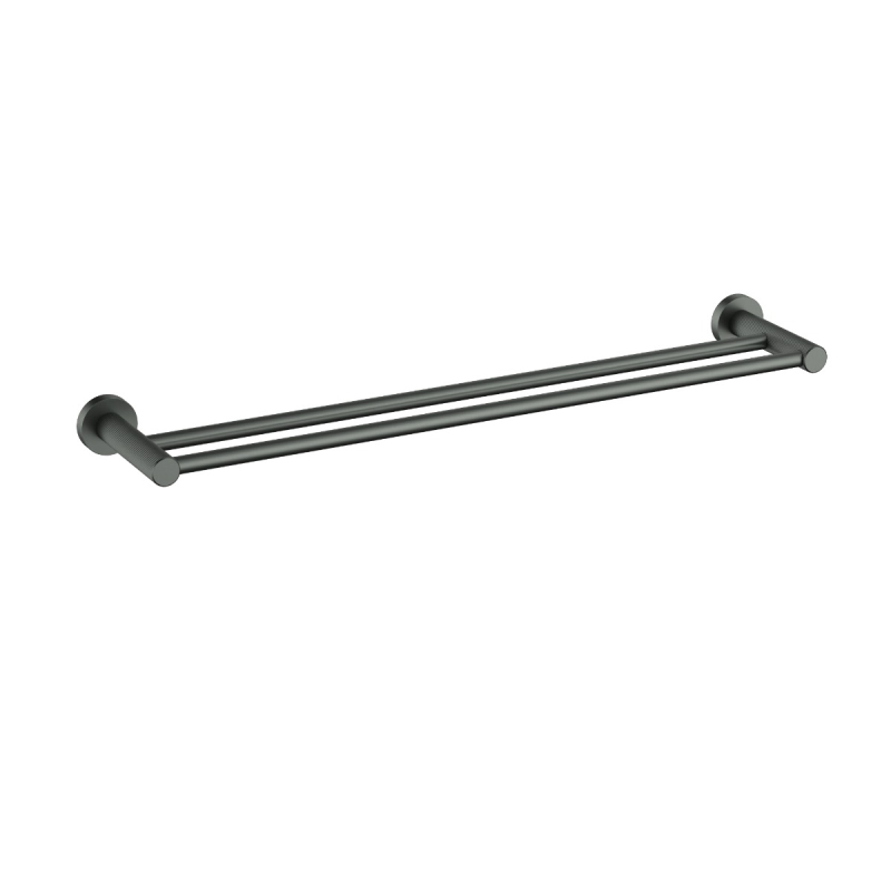Linie Double Towel Rail 600mm Gun Metal
