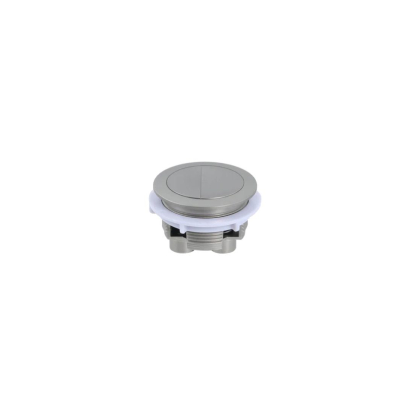 BTW Cistern Brushed Nickel Round Button