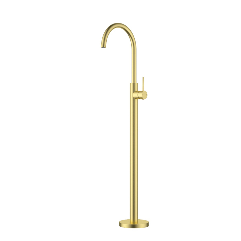 Otus Slimline FreeStanding Bath Mixer Brushed Gold
