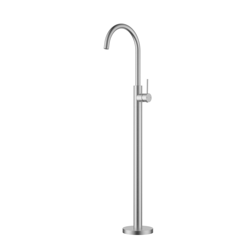 Otus Slimline FreeStanding Bath Mixer Brushed Nickel