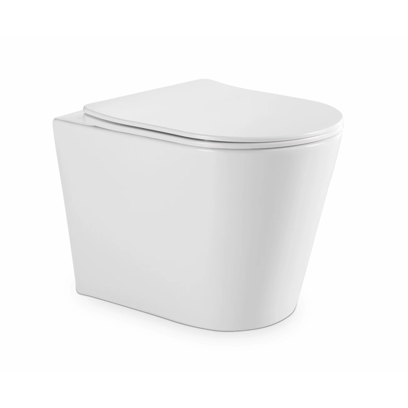 545*360*140mm Gloss White Acadia Tornado Rimless Wall Faced Floor Pan