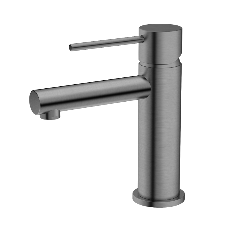 Round Basin Mixer Brushed Nickel