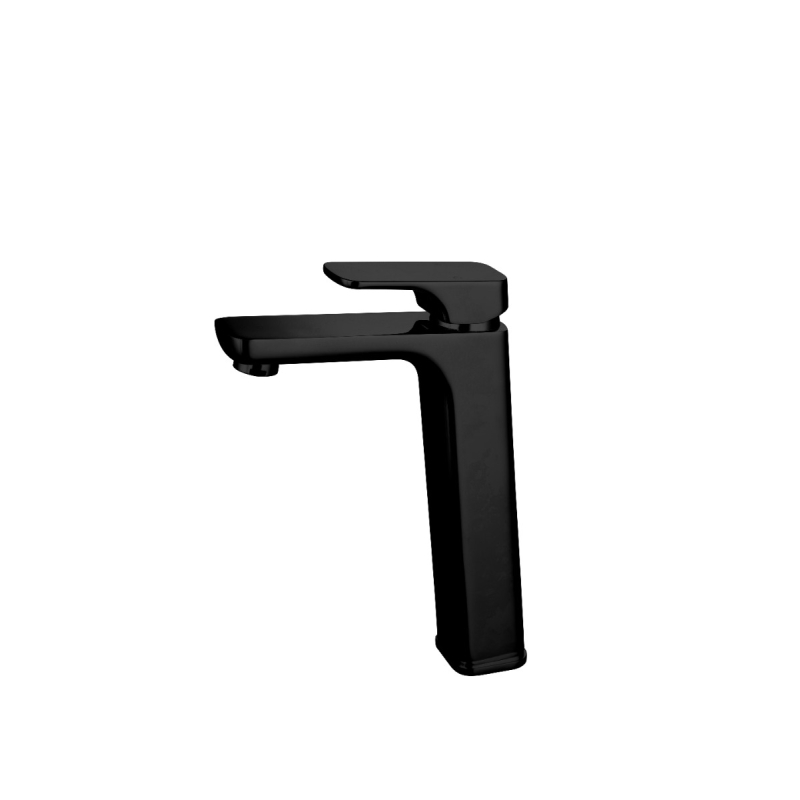 Kompakt Eckig Tower Matte Black Basin Mixer