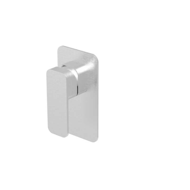 Kompakt Eckig Brushed Nickel Shower Mixer