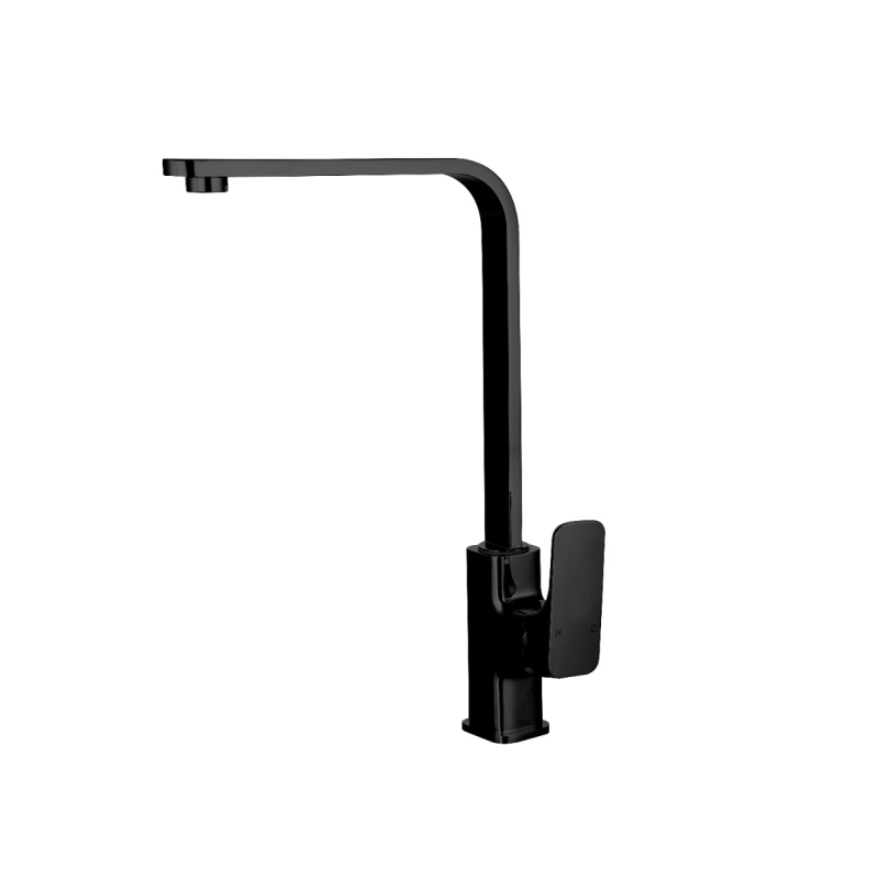Kompakt Eckig Matte Black Sink Mixer
