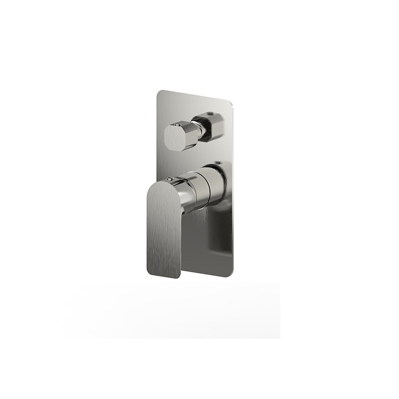 Luxus Shower Diverter Mixer Brushed Nickel Trim Kit