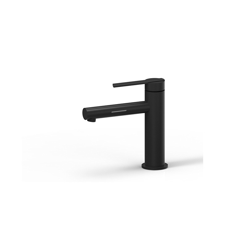 Licht Matt Black Basin Mixer With LED