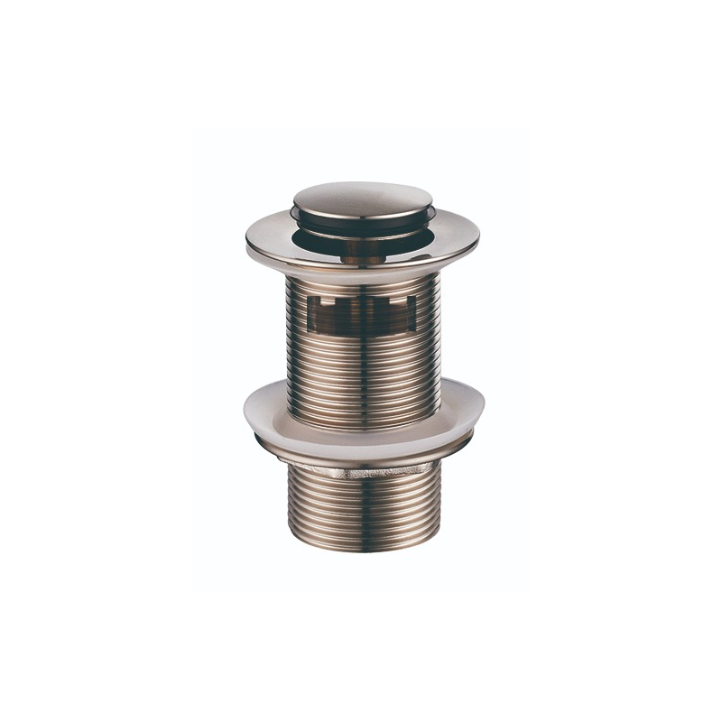 Run Brushed Nickel 32mm Brass Pop Up Waste With Overflow