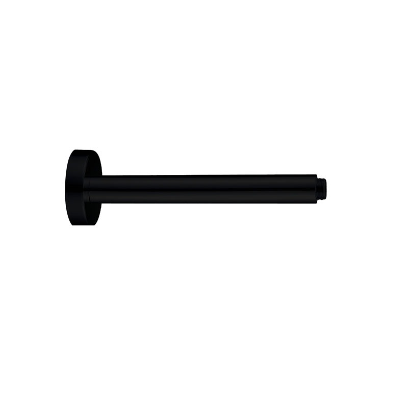 Round Ceiling Shower Arm 300mm Matte Black
