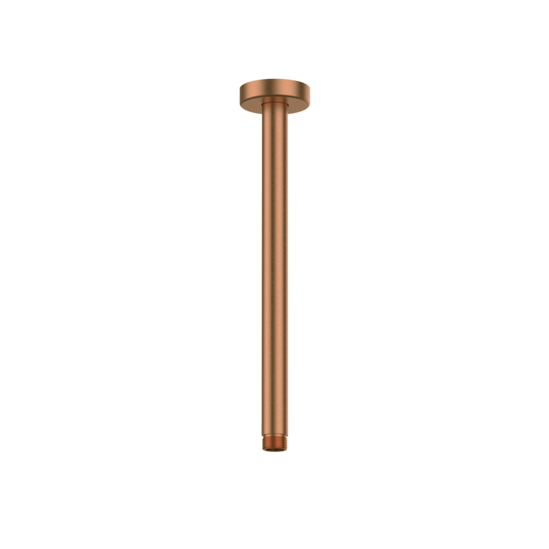 Round Ceiling Shower Arm 300mm Brushed Bronze