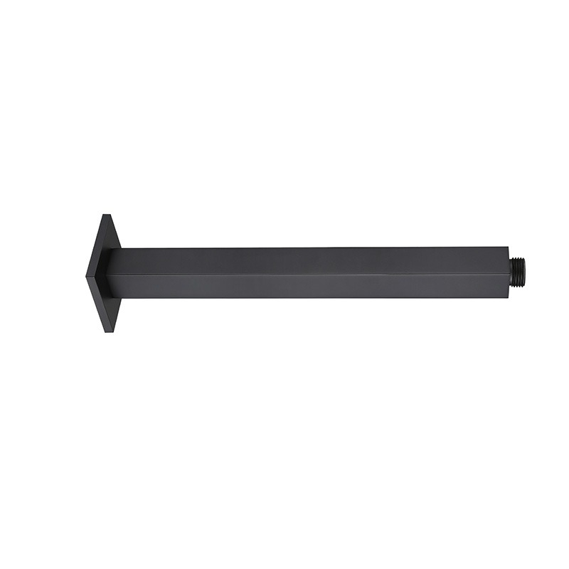 Square Ceiling Showe Arm 450mm Matte Black
