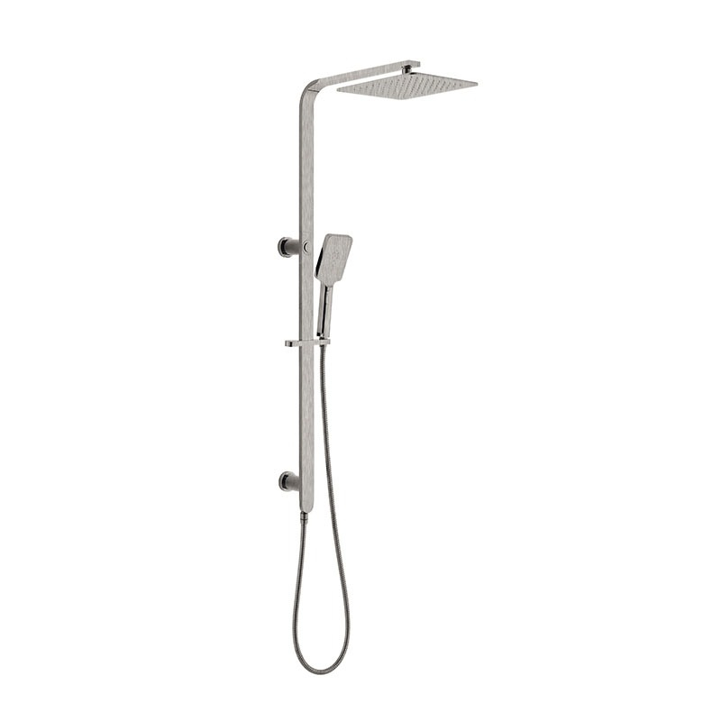 Luxus Brushed Nickel Sliding Rail With 3 Spray Function Hand Shower