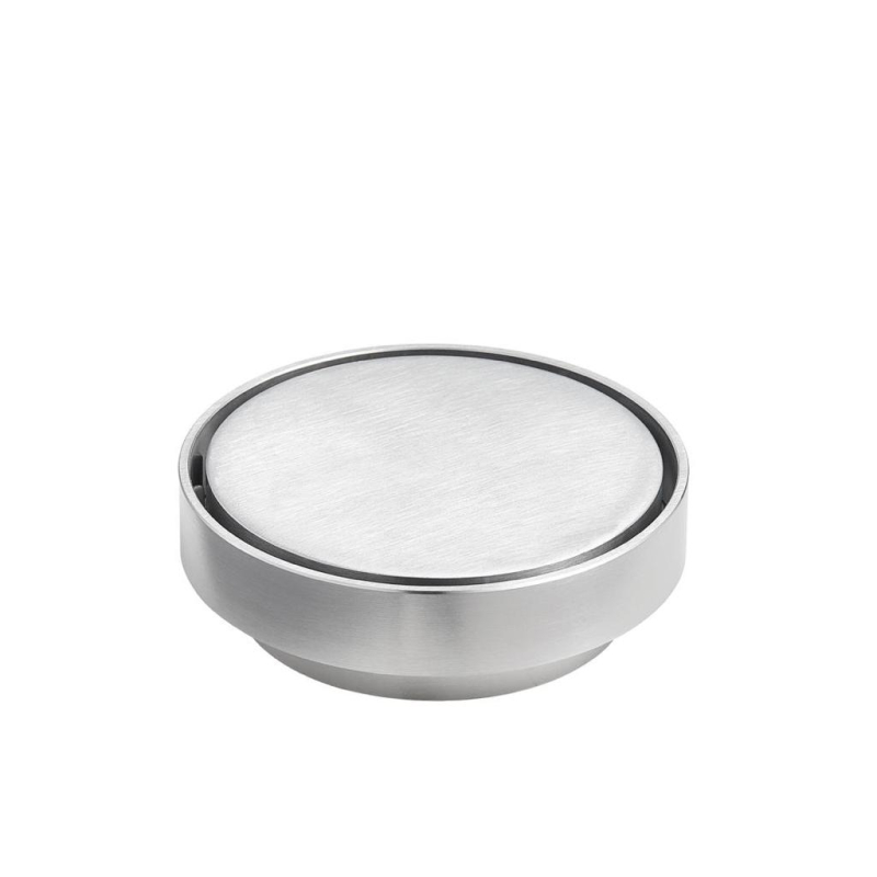115X115mm Brushed Chrome Round Tile Insert Floor Drain(88mm)