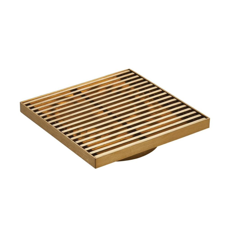 115X115mm Rose Gold Grills Square Floor Drain(80mm)