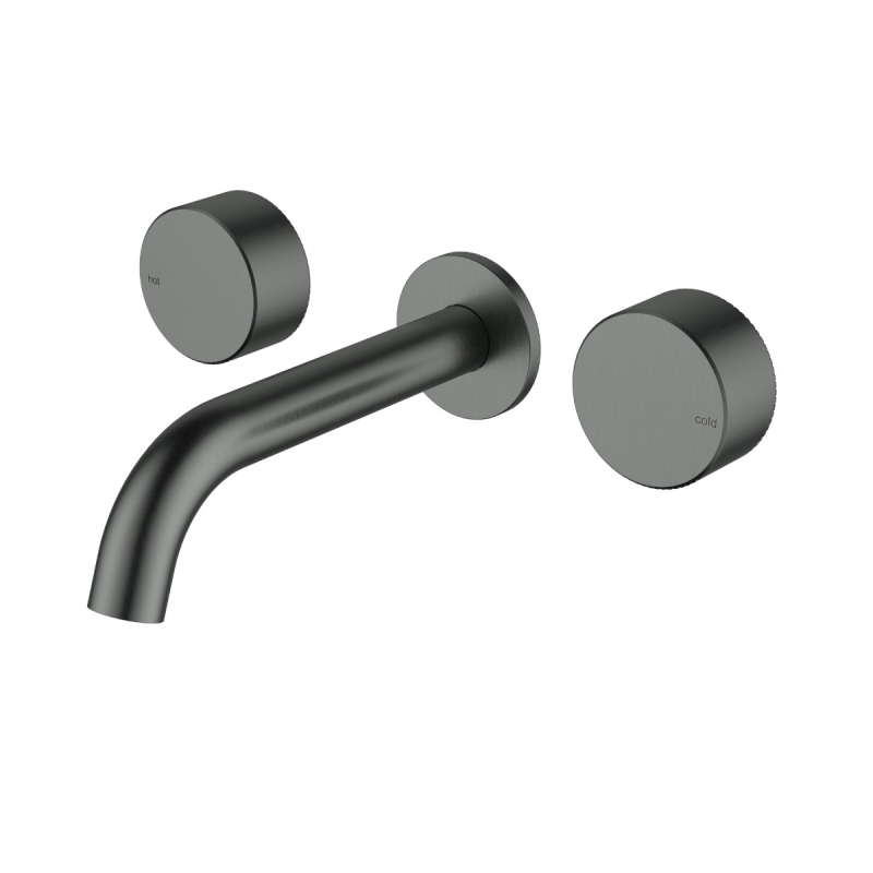 Hali 1/4 Turn C/D Wall Basin Set Gun Metal