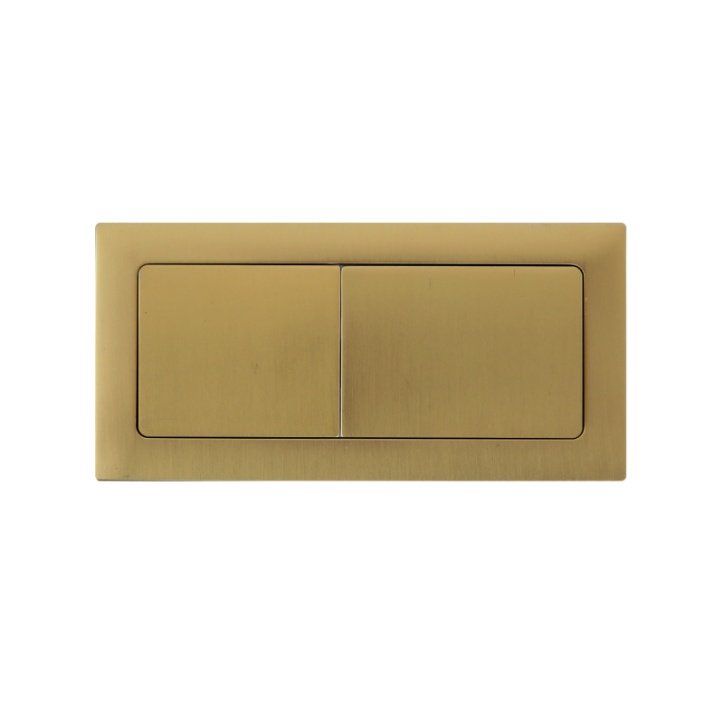 Square Press Button Brush Yellow Gold
