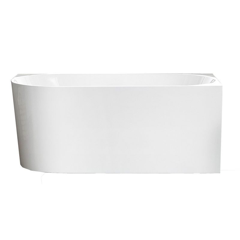 1400X750X600mm Gloss White Bingie Skirt Bath Right Coner None Overflow 40mm Waste And Pipe Supplied