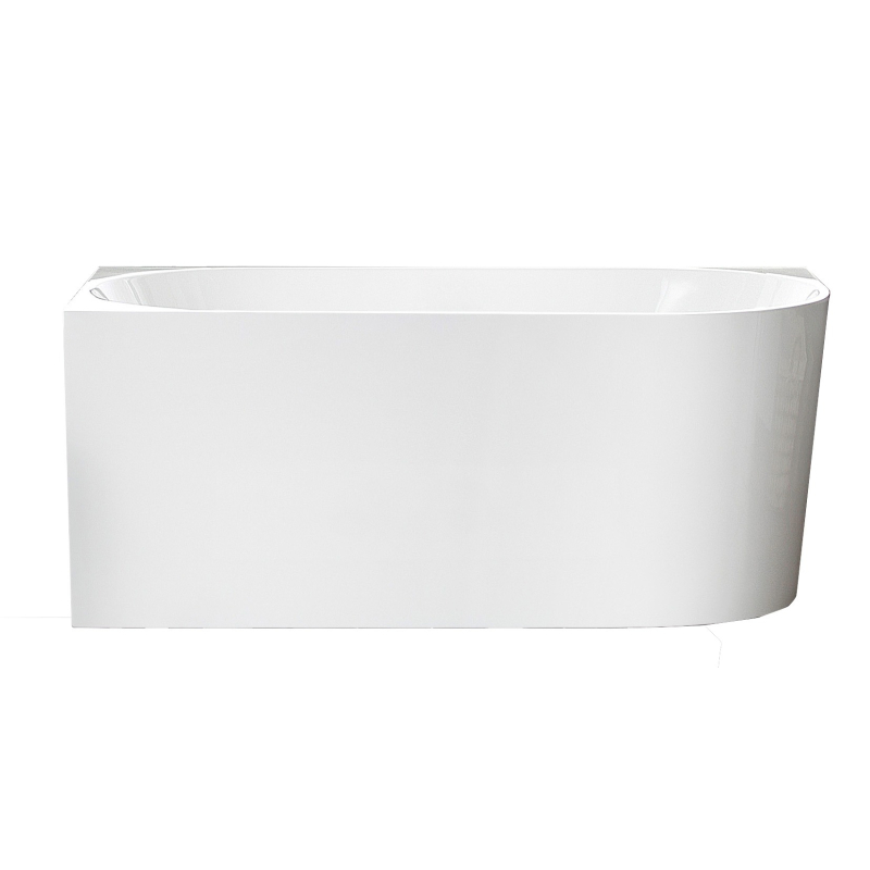 1700X780X600mm Gloss White Bingie Skirt Bath Left Coner None Overflow 40mm Waste And Pipe Supplied