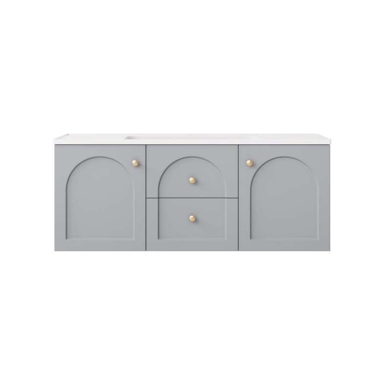 1190*455*470mm Matte Grey Chester Federation Wall Hung PVC Cabinet