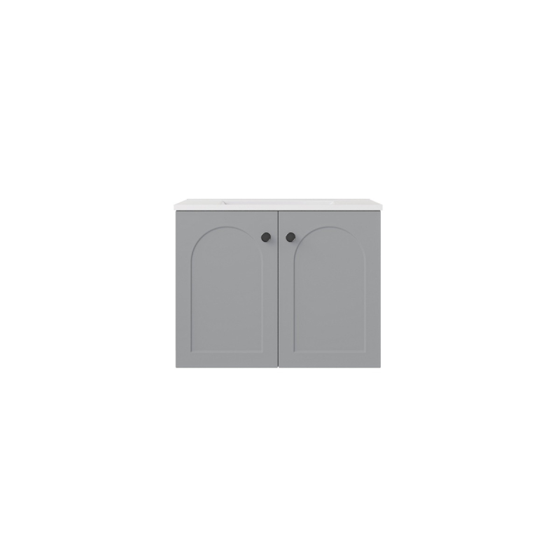 590*455*470mm Matte Grey Chester Federation Wall Hung PVC Cabinet