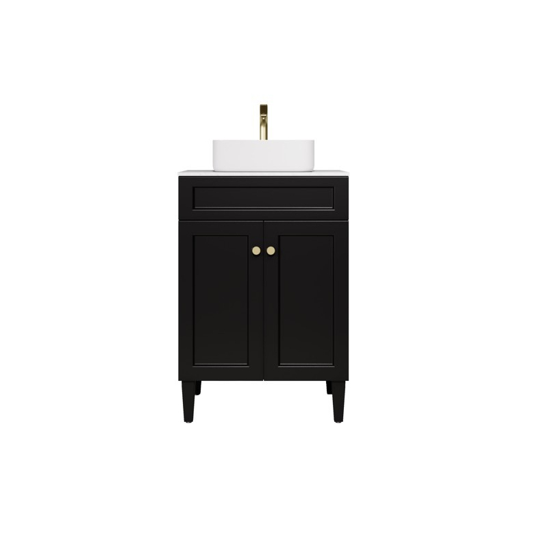 590X455X860 Matte Black Harold Federation Free Standing PVC Cabinet