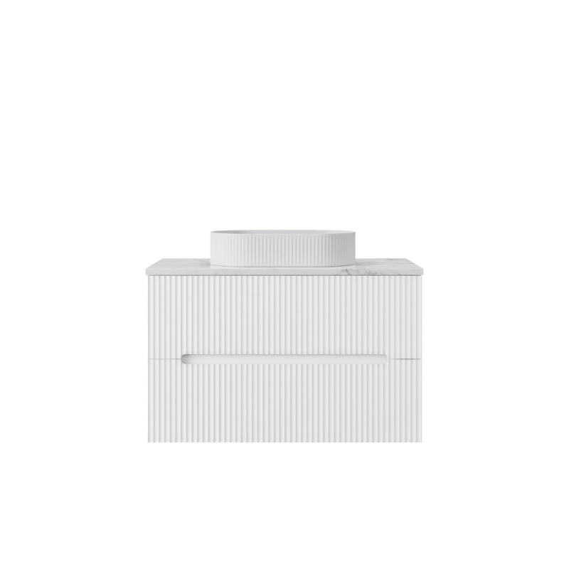 890*455*540mm Matte White Cabarita Morden Wall Hung PVC Cabinet