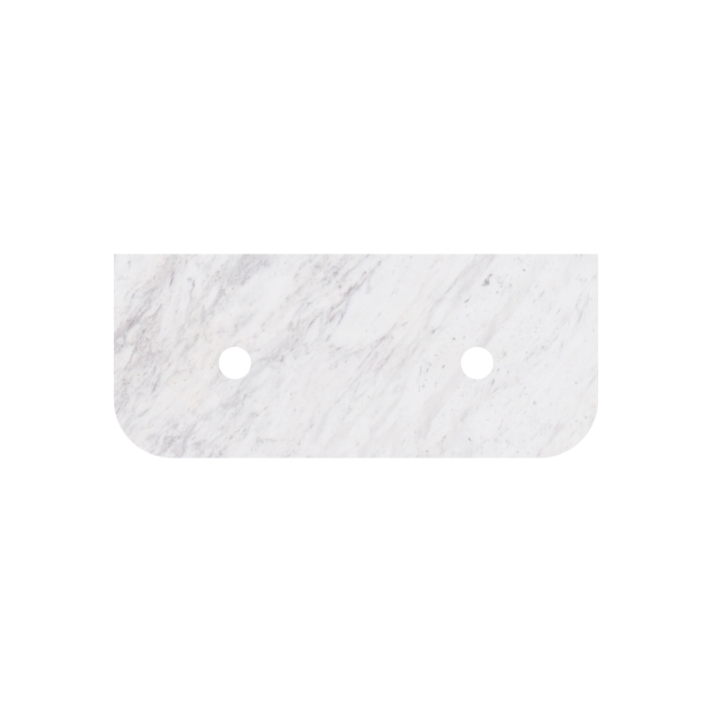 1205X505X18mm Carrara White Marble Curve Stone Top