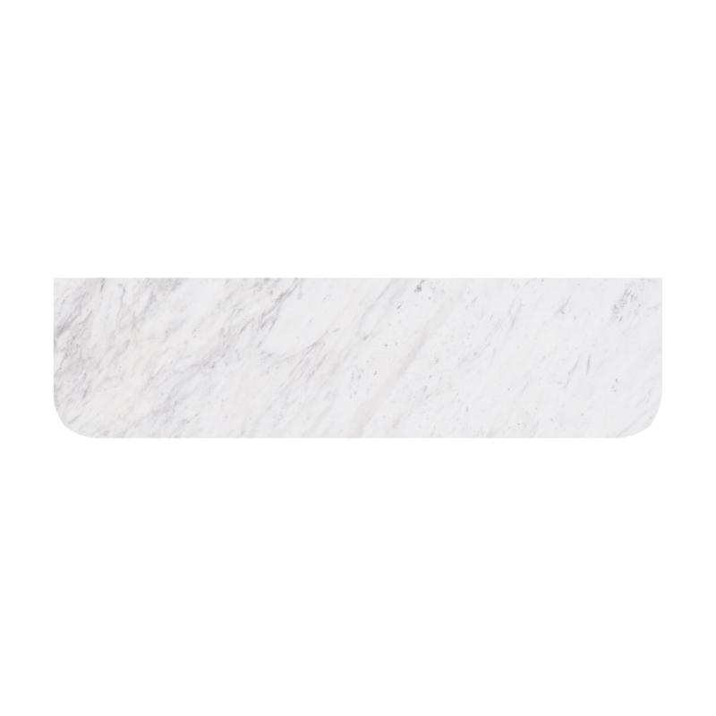 1505X505X18mm Carrara White Marble Curve Stone Top