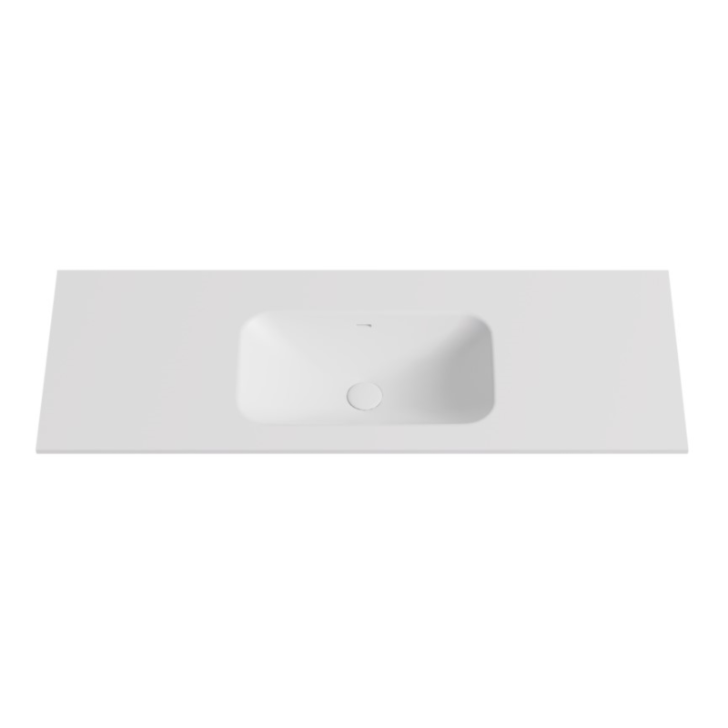 1205X465X145 Matte White Chasey Solid Surface Stone Basin