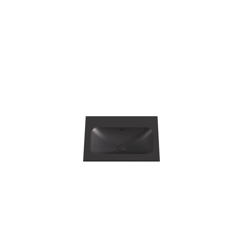 605X465X145 Matte Black Chasey Solid Surface Stone Basin