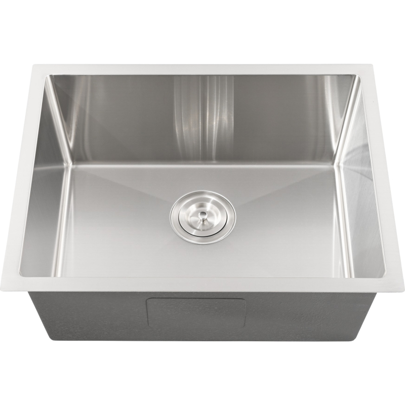 Bowl Size:540X400X230mm Overall Size:580X440X230mm Brushed Stainless Steel Kliff Hand Made Stainless Steel Sinks