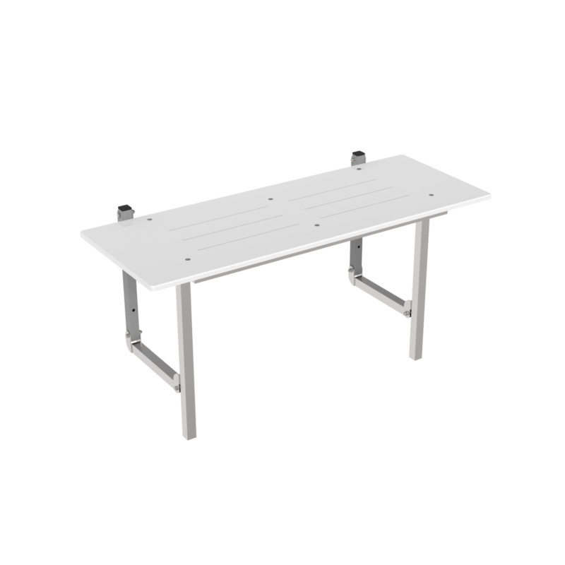 970WX395Dmm Bradley Australia Map Surface Mounted Folding Shower Seat