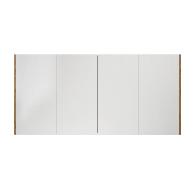 1500×720×150mm Prime Oak Camden Pencil Edge Shaving Cabinet