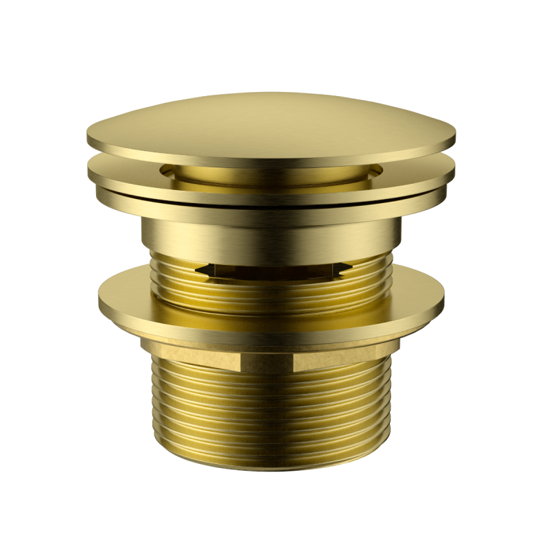40mm Bath Pop-Up Plug With Removabel Waste With Overflow Brushed Gold