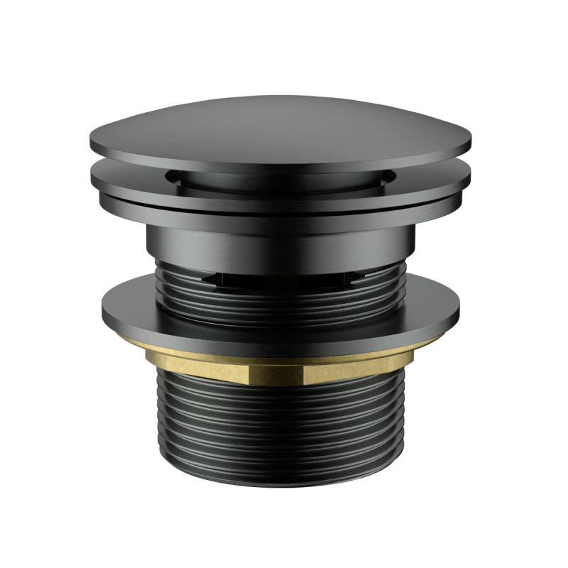 40mm Bath Pop-Up Plug With Removabel Waste With Overflow Gun Metal