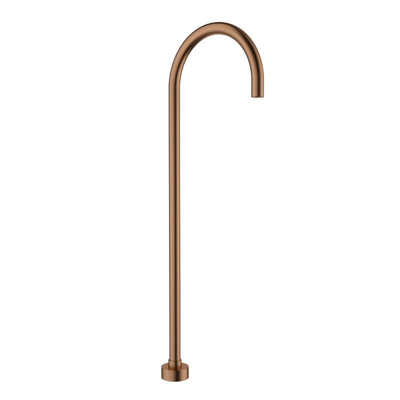 Yale  Round Floor-Mounted Bath Spout Brushed Copper