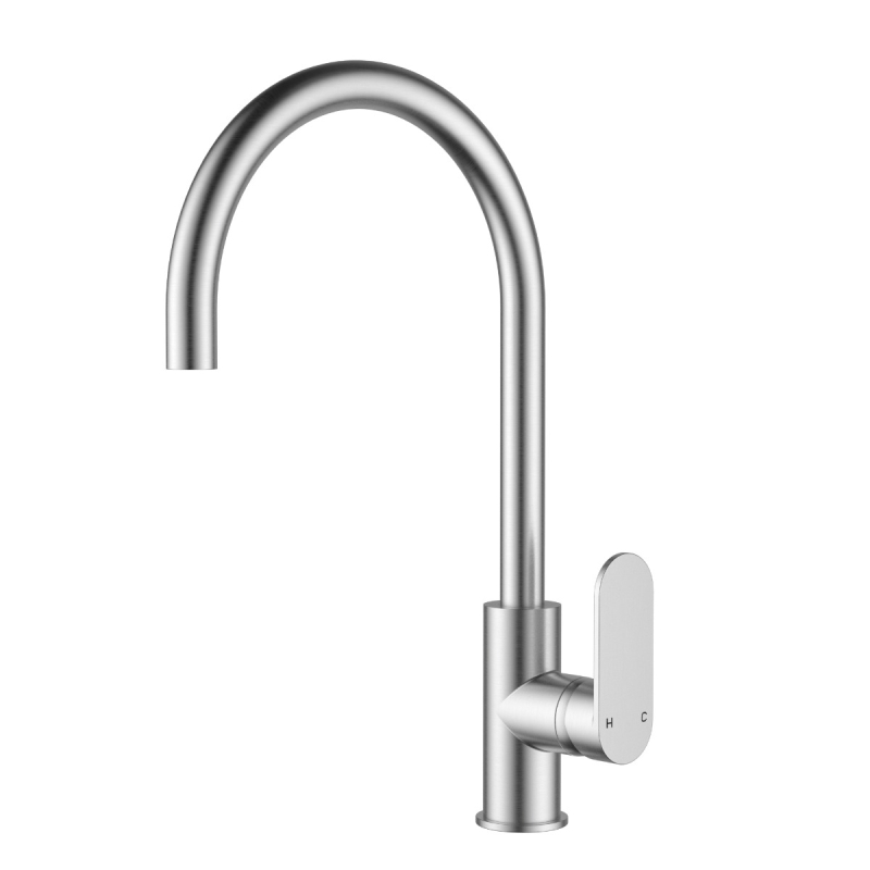 Sora SS Sink Mixer Brushed Stainless Steel